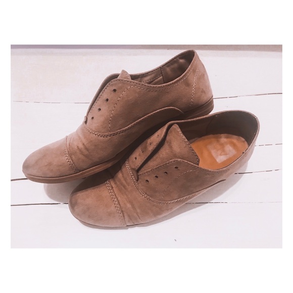 Suede Brown Flats - Picture 1 of 3